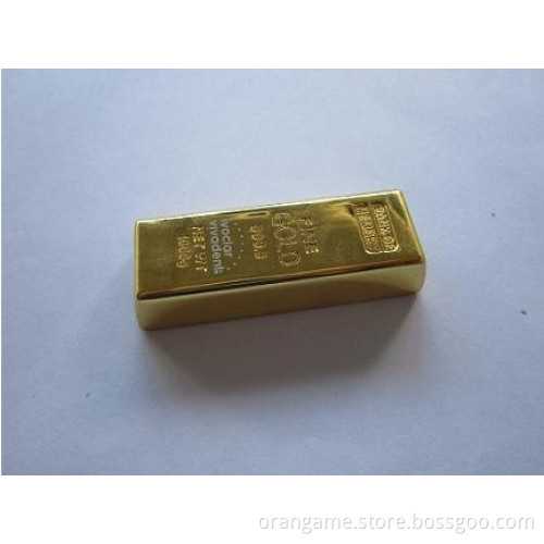 Popular Business Gift Golden Bar Metal USB Flash Drive